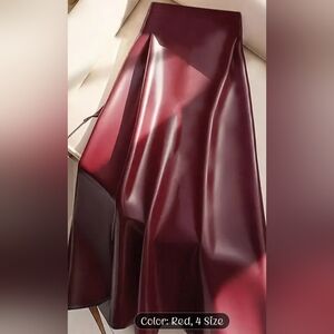 Elegant Burgundy Skirt.  No Tag But Never Worn. Plus Size 22/24/2X Gorgeous!